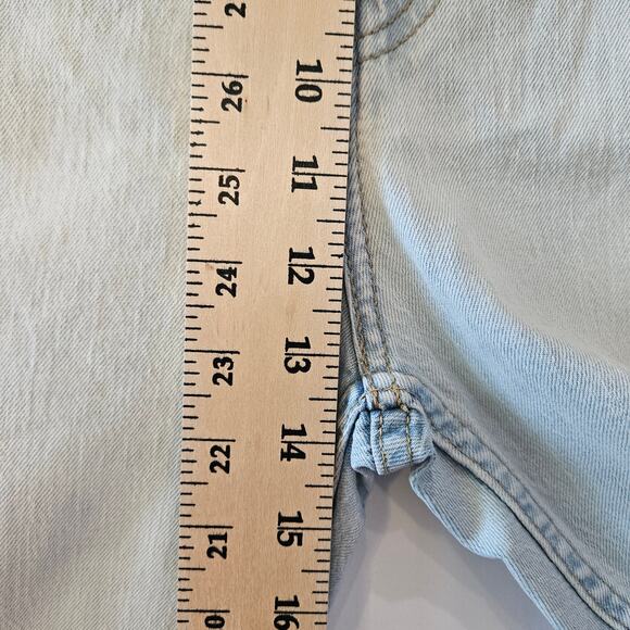 Levi's [Read] 405 Standard Denim Shorts Stone Washed Blue 42x10 - Picture 10 of 11